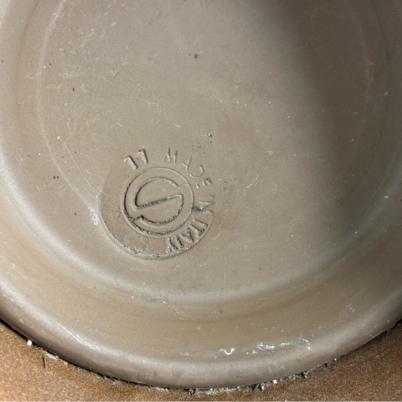 Rustic Garden Puppy Dog Planter Flower Pot Holder Coil Bobblehead & Tail - Tan - Picture 9 of 11